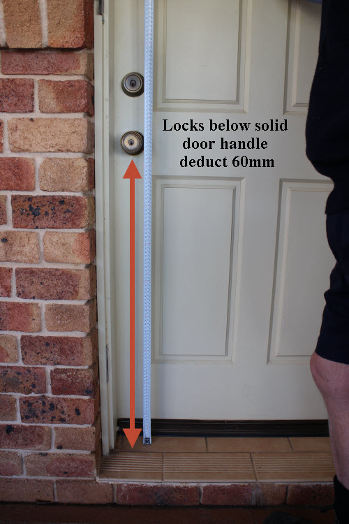 How to measure security door