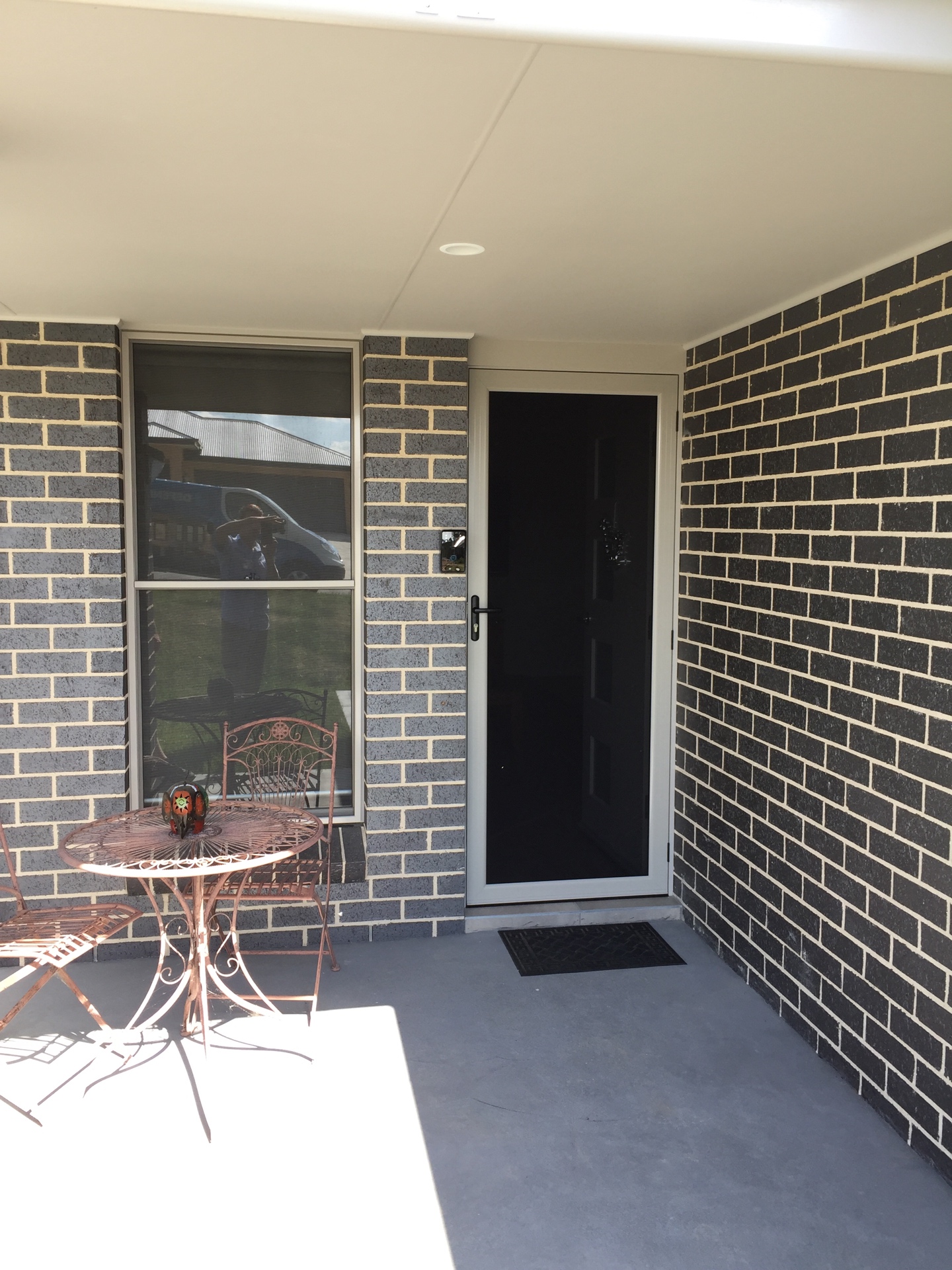 Security Hinged Screen Door Steel Mesh