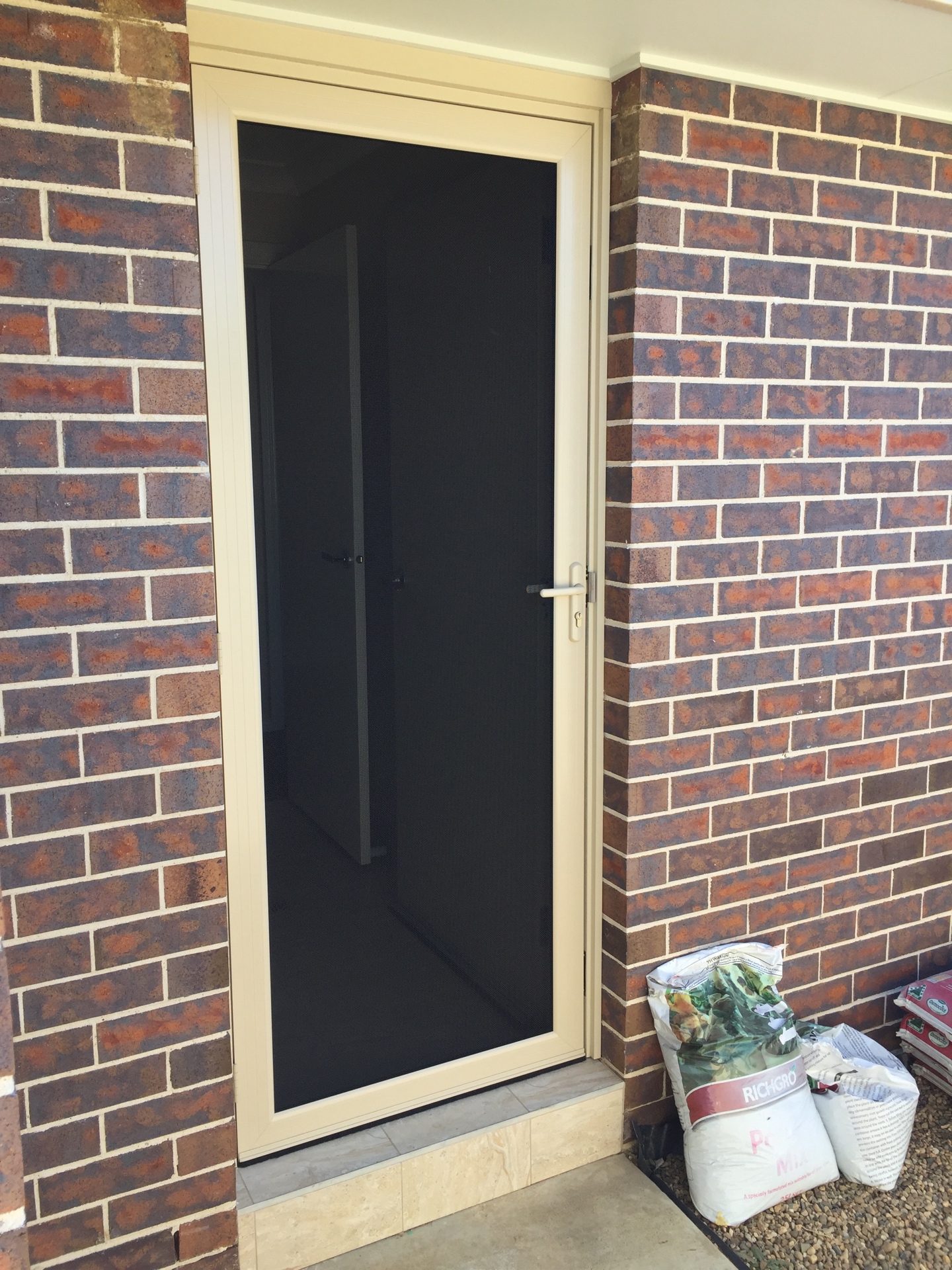 Security Hinged Screen Door Steel Mesh