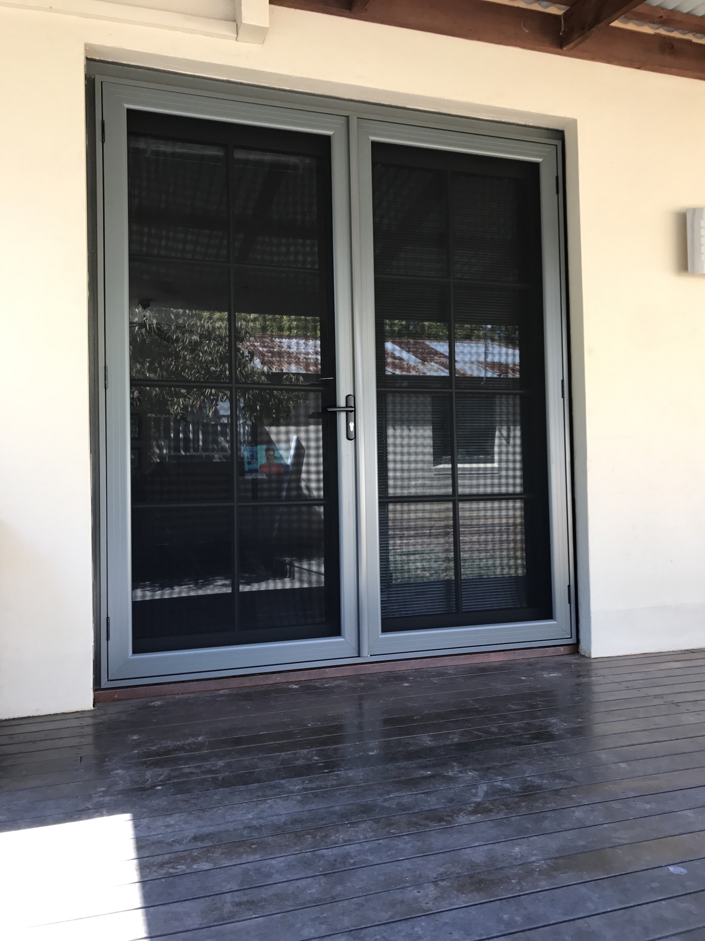 Security French Hinged Screen Doors Steel Mesh Q What Is A Triple Lock Upgrade