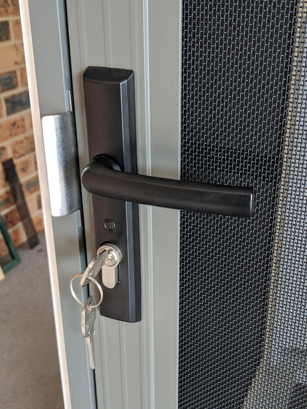 Security Screen Door Stainless Steel Mesh Plus Pet Door Ebay