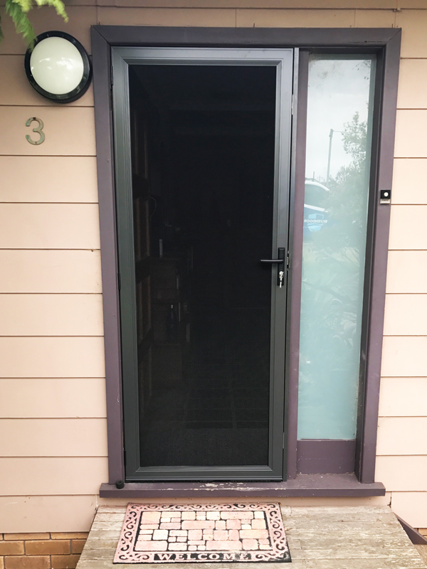 Security Hinged Screen Door Steel Mesh