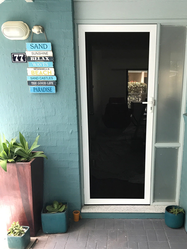 Security Hinged Screen Door Steel Mesh