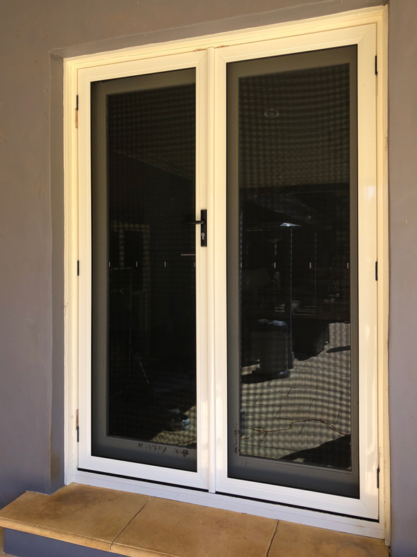 doors screen french security hinged mesh steel