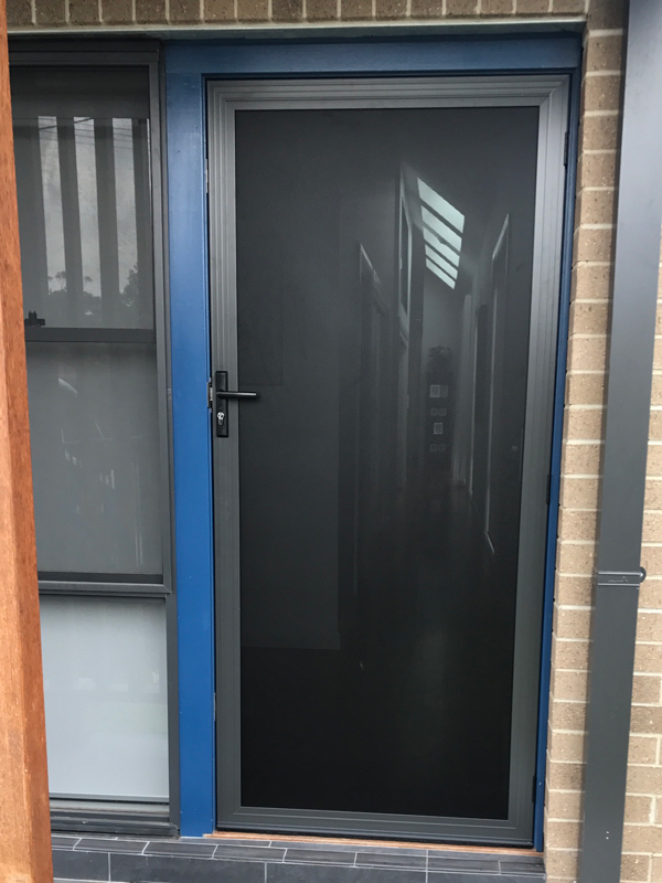Security Hinged Screen Door Steel Mesh