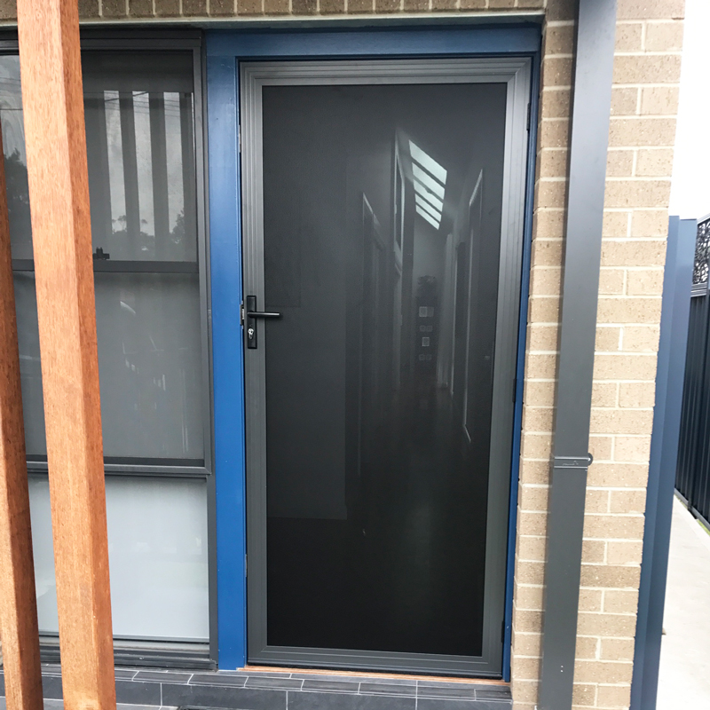 Security Hinged Screen Door Steel Mesh