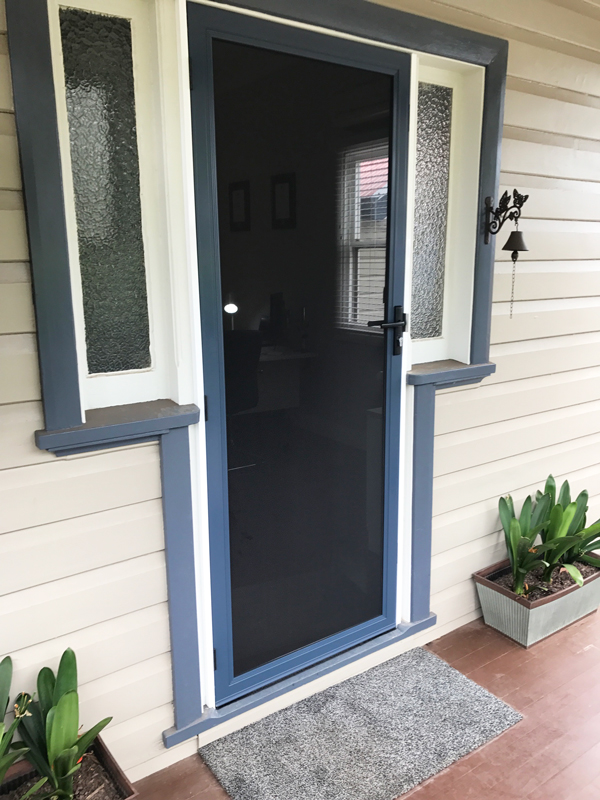 Security Hinged Screen Door Steel Mesh